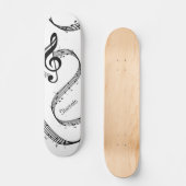 Generous G Clef Personal Skateboard (Voorkant)