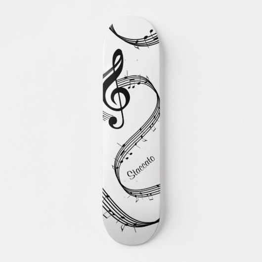 Generous G Clef Personal Skateboard (Voorkant)