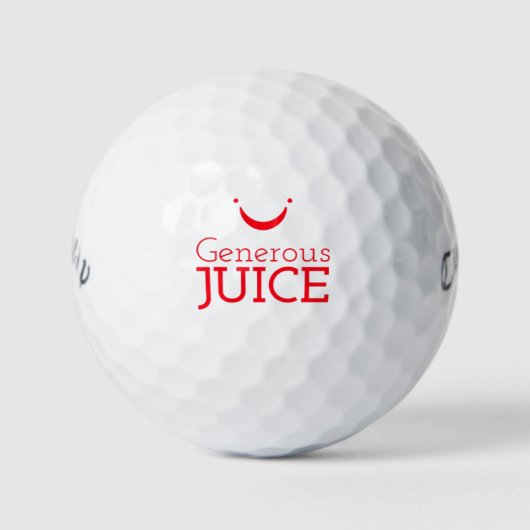 Generous Juice Golf Balls-Callaway Golfballen (Voorkant)