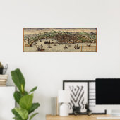 Gênes Italie vers 1560 Poster (Bureau à domicile)