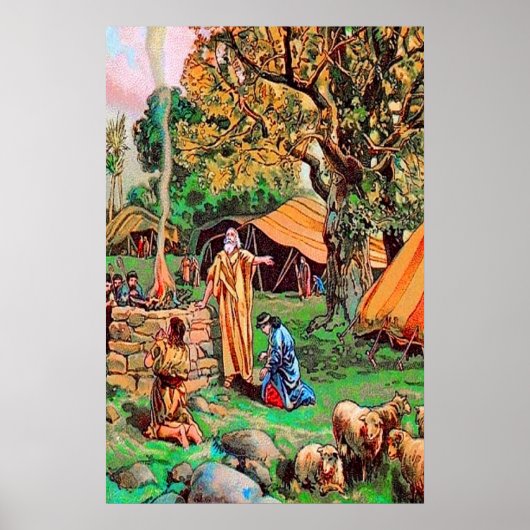 Genèse 12 Les promesses de Dieu à Abram poster (Devant)