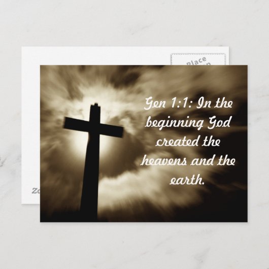 Genèse 1 ; 1 Cartes postales (Devant / Derrière)