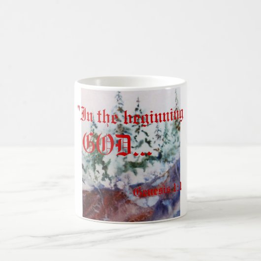 Genèse 1:1 Mug (Centre)