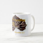 Genèse 1:1 Mug (Devant droit)