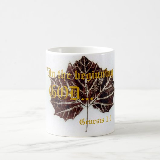Genèse 1:1 Mug (Centre)