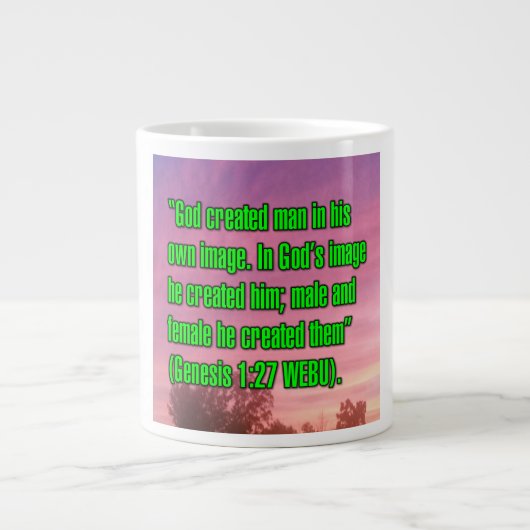 Genèse 1:27 WEBU Mug (Devant)