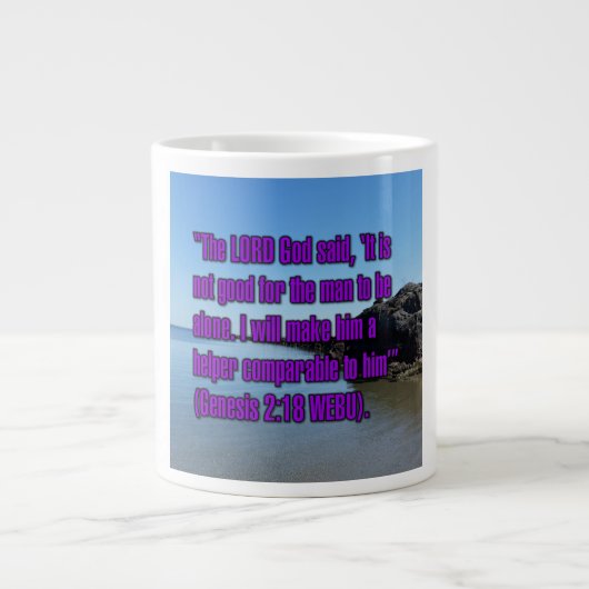 Genèse 2:18 WEBU Mug (Devant)