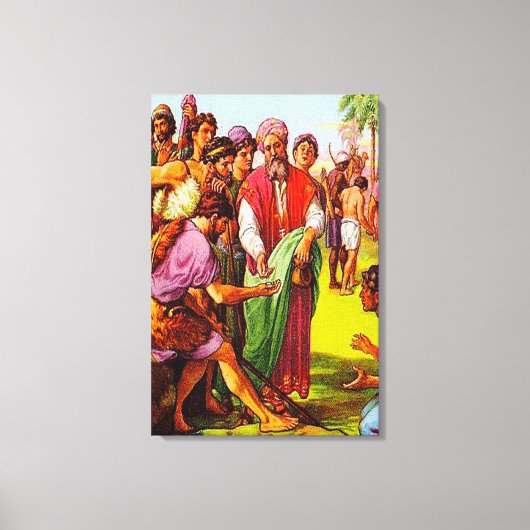 Genèse 37 Les Frères de Joseph le vendent en toile (Recto)