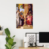 Genèse 47 Jacob Blesses Poster Pharaon (Bureau à domicile)