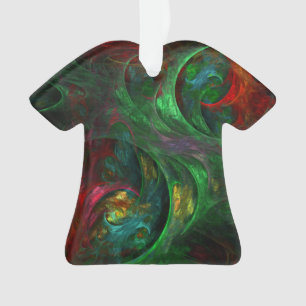 Genèse Green Art Abstrait Chemise acrylique
