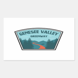 Genesee Valley Greenway New York Rechthoekige Sticker