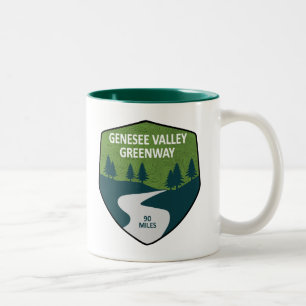 Genesee Valley Greenway New York Tweekleurige Koffiemok