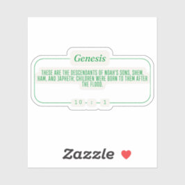Genesis 10:1 sticker