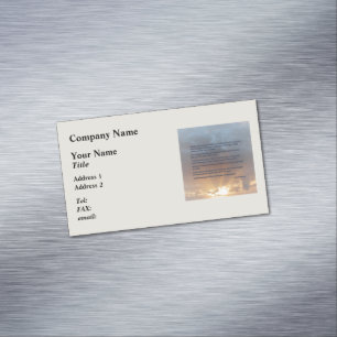 Genesis 1:14-19 ... Laat er licht zijn Visitekaartje Magneet