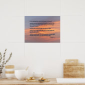 Genesis 1 1-5 in het begin poster (Keuken)