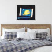 Genesis 1:1 - Bouw Canvas Afdruk (Insitu (Slaapkamer))
