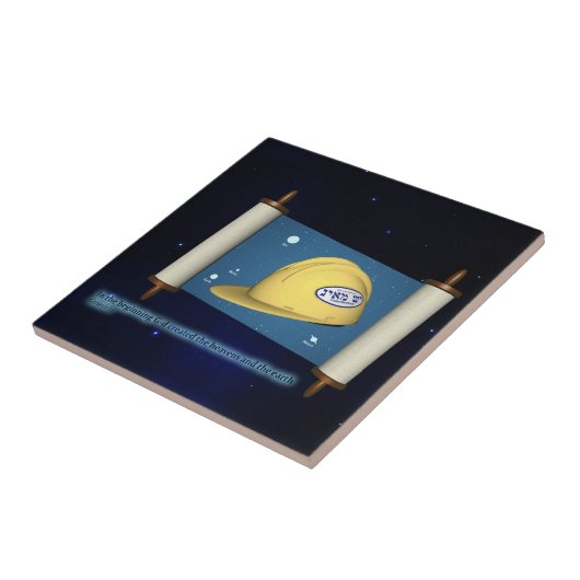 Genesis 1:1 - Bouw Tegeltje (Zijkant)