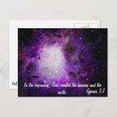 Genesis 1:1 briefkaart (Voorkant / Achterkant)
