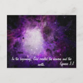 Genesis 1:1 briefkaart (Voorkant)