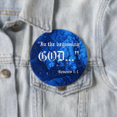 Genesis 1:1-Button Ronde Button 4,0 Cm (In situ)