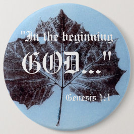 Genesis 1:1-Button Ronde Button 6,0 Cm