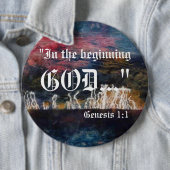 Genesis 1:1-Button Ronde Button 6,0 Cm (In situ)