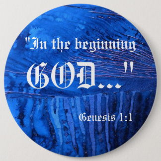 Genesis 1:1-Button Ronde Button 6,0 Cm