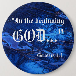 Genesis 1:1-Button Ronde Button 6,0 Cm