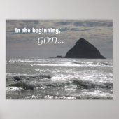 Genesis 1:1 In het begin, God Poster (Voorkant)