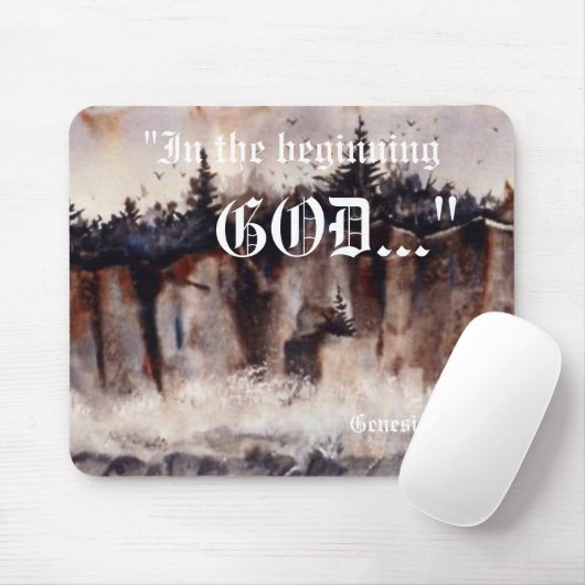 Genesis 1:1 Mousepad Muismat (Met muis)