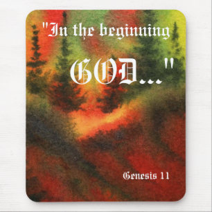 Genesis 1:1 Mousepad Muismat