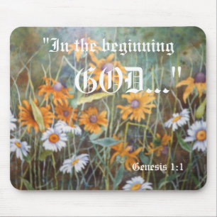 Genesis 1:1 Mousepad Muismat