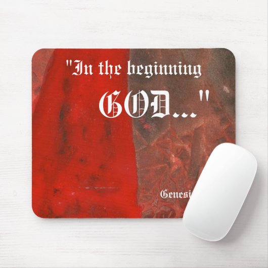 Genesis 1:1 Mousepad Muismat (Met muis)