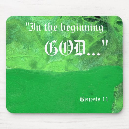 Genesis 1:1 Mousepad Muismat (Voorkant)
