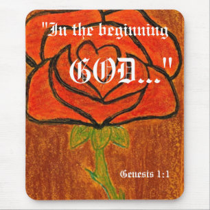 Genesis 1:1 Mousepad Muismat