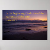 Genesis 1:1 poster (Voorkant)