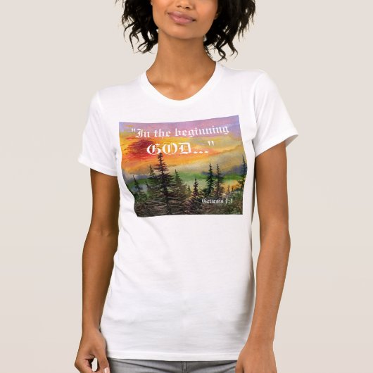 Genesis 1:1 shirt (Voorkant)