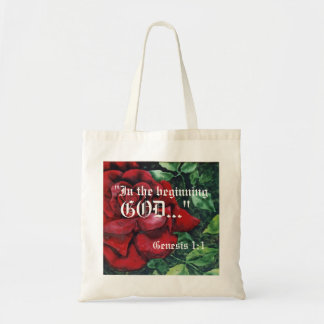 Genesis 1:1-tas tote bag