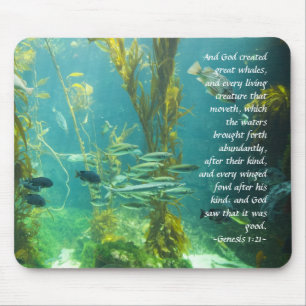 Genesis 1:21 Pacifische kelp Muismat