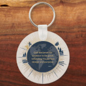 Genesis 1:31 - Gods schepping was goed Sleutelhanger (Voorkant)