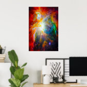 Genesis 1 In het poster Creëer in het begin (Thuiskantoor)