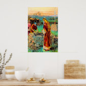Genesis 26 Isaac Digs Wells poster (Keuken)