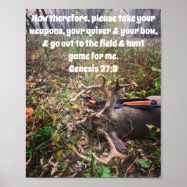 Genesis 27:3 Buck Poster