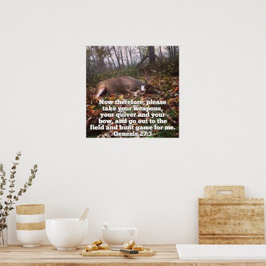 Genesis 27:3 Poster (Cuisine)
