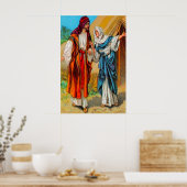 Genesis 27 Jacob en Rebekah Trick Isaac poster (Keuken)