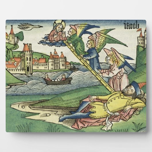 Genesis 28 10 Jacob's Ladder uit de Neurenberg Fotoplaat (Voorkant)