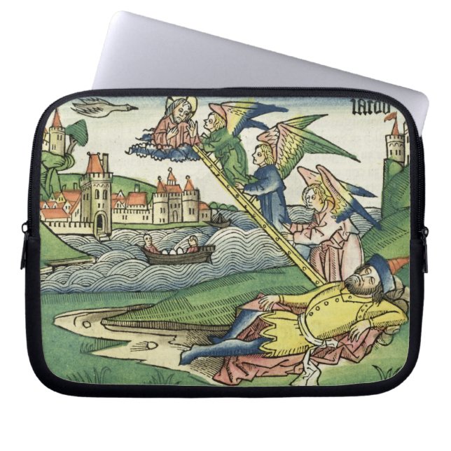 Genesis 28 10 Jacob's Ladder uit de Neurenberg Laptop Sleeve (Voorkant)