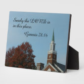 Genesis 28:16 De Heer is toch hier? Fotoplaat (Zijkant)