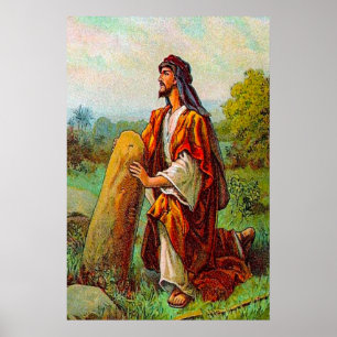 Genesis 28 Jacob heeft een droom van God poster