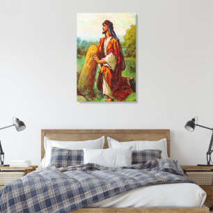 Genesis 28 Jacob krijgt een droom van God Canvas Afdruk